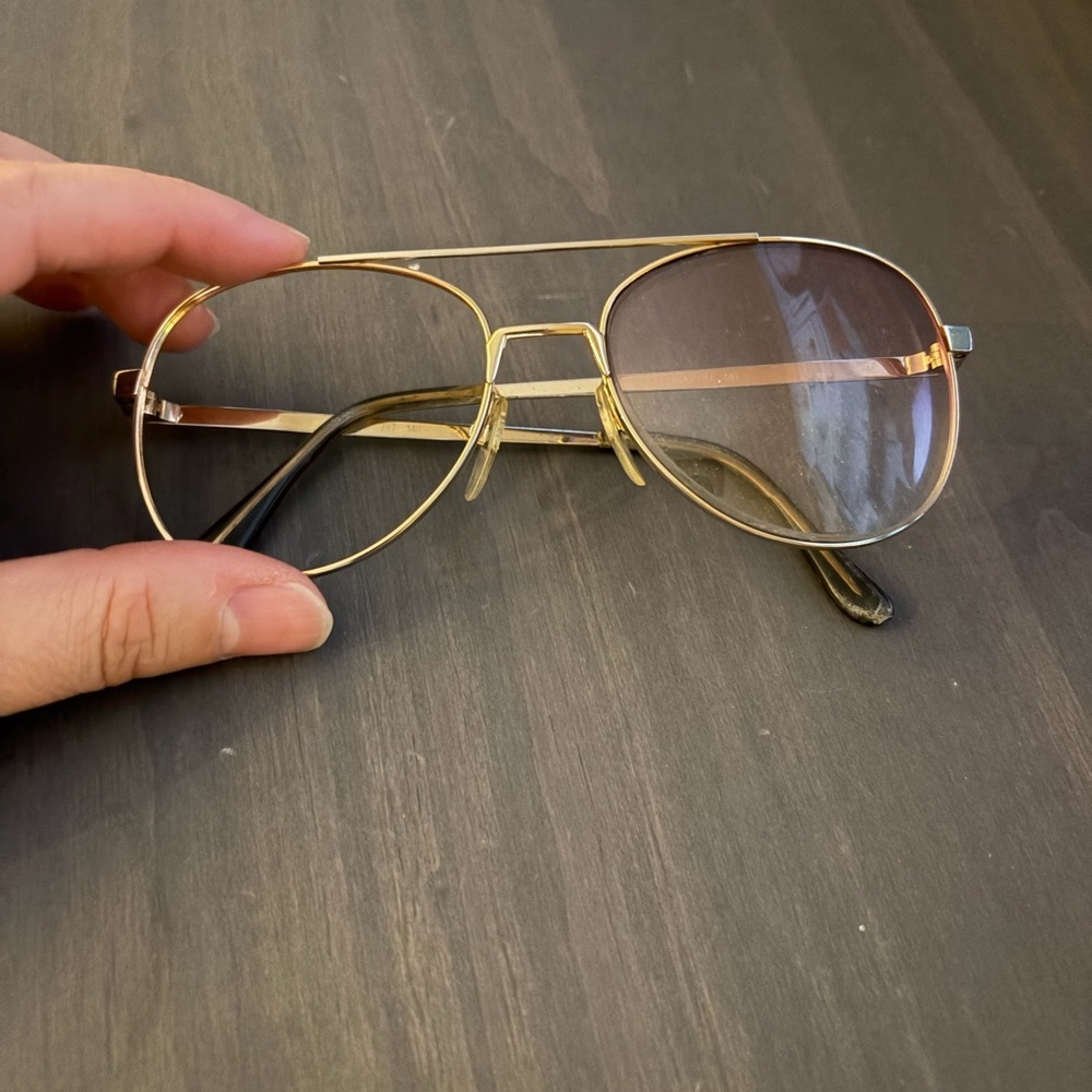 Vintage Gold Aviator glasses frames